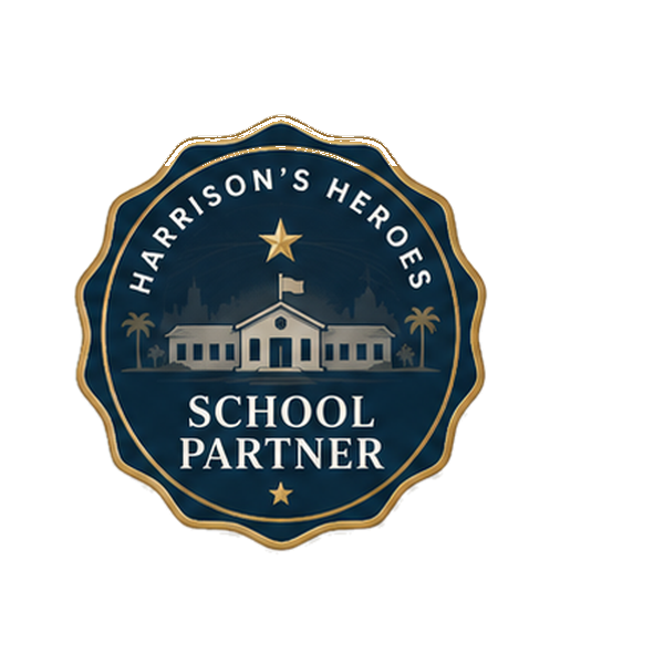 Harrison's Heroes School Partner badge